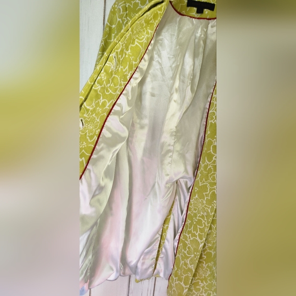 Anne Klein Floral Cotton Jacket Sz 4 - Picture 10 of 16